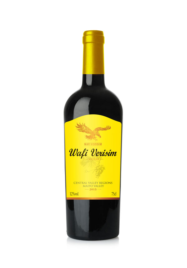 智利老鹰红酒酒标设计